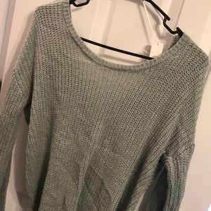 Knot back sweater